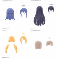 Bandai 30MS - Option Hair Style Parts Vol.8 All 4 Types - Model Kit